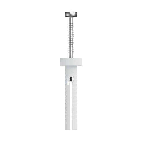 6.5 x 40mm RND NAIL IN ANCHORS ZINC
