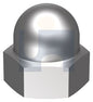 M3 HEX DOME NUTS 304 S/S