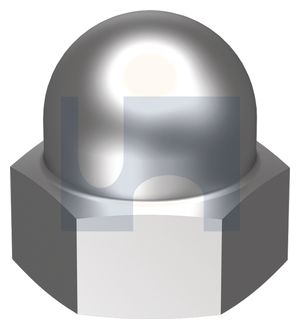 M6 HEX DOME NUTS CHROME