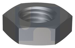 1/4BSW HEX LOCK NUTS ZINC