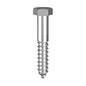 M8 x 65mm HEX COACHSCREWS 316 S/S
