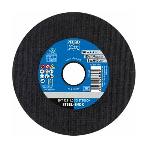 125 X 22 X 1.0 INOX CUT OFF WHEEL